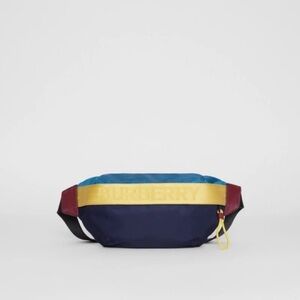 Burberry Men's Blue and Yellow Belt Bag